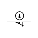 Symbols of the position switch with positive opening operation of NC contact