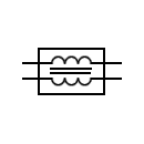 Ignition coil dual type symbol